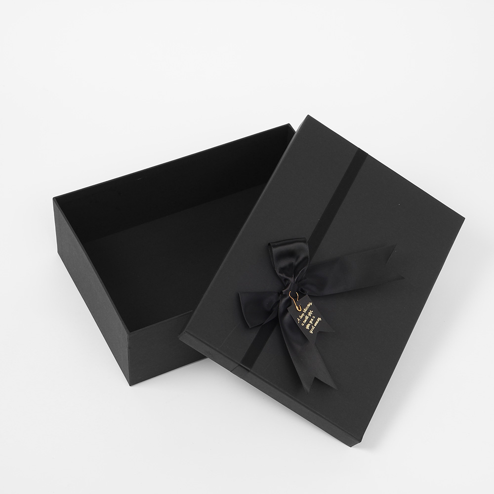 모던블랙 리본 선물상자(28x20cm) 선물포장 케이스